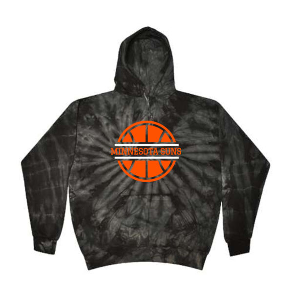 Colortone - Unisex Tie-Dyed Hooded Sweatshirt - Printed Logo Thumbnail