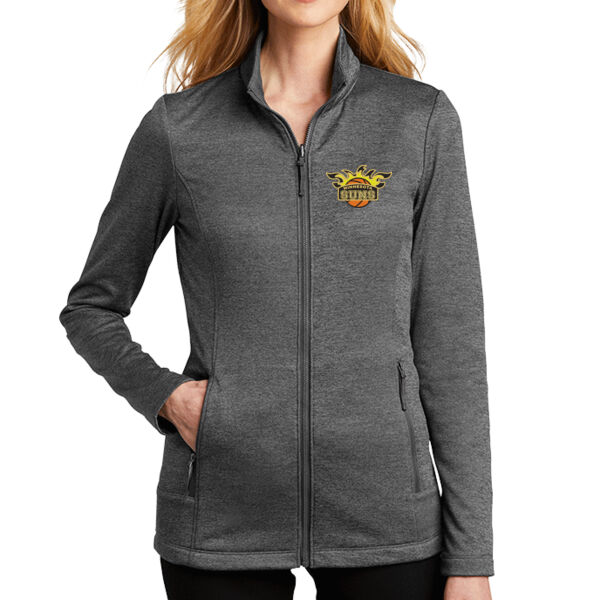 Port Authority Ladies Collective Striated Fleece Jacket - Embroidered Logo Thumbnail