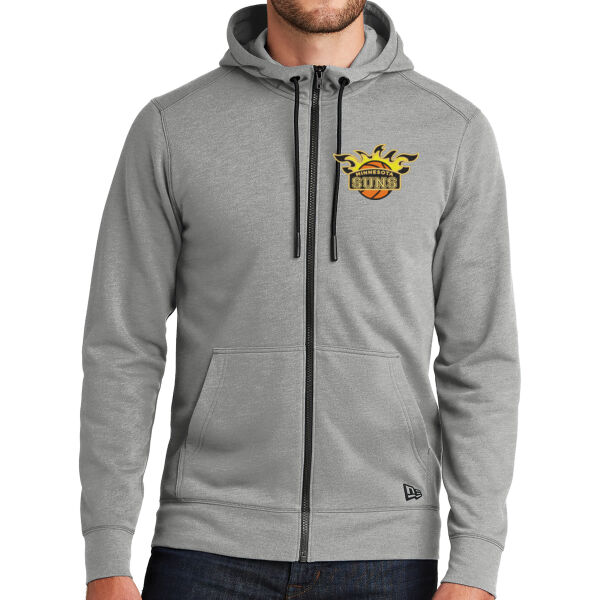 New Era Tri-Blend Fleece Full-Zip Hoodie - Embroidered Logo Thumbnail