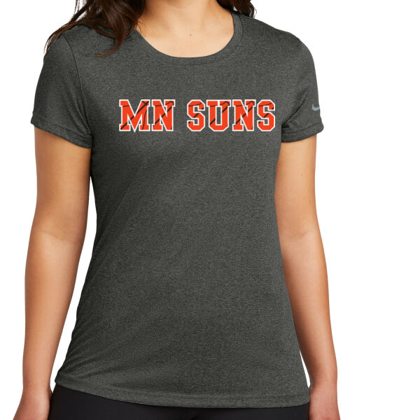 Nike - Women's Swoosh Sleeve rLegend Tee - Printed Logo **Add Name and/or Number for $5 EACH! ** Thumbnail