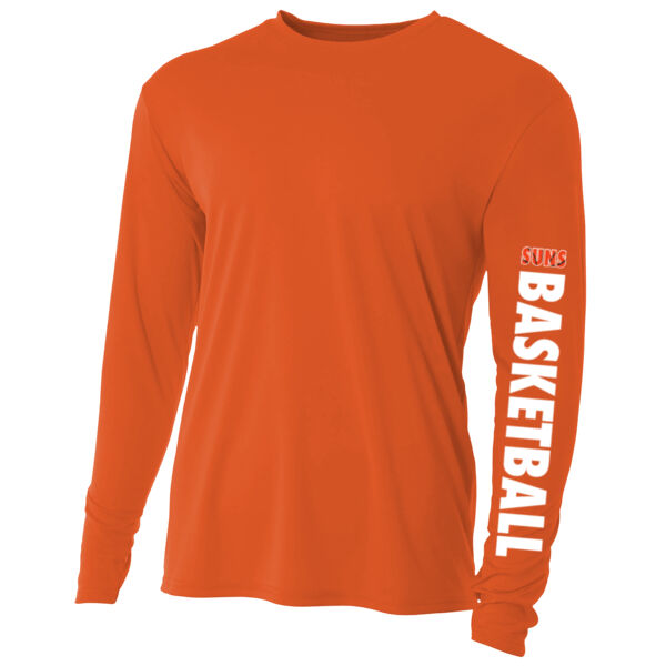 A4 - Cooling Performance Long Sleeve Tee - Printed Logo  Thumbnail