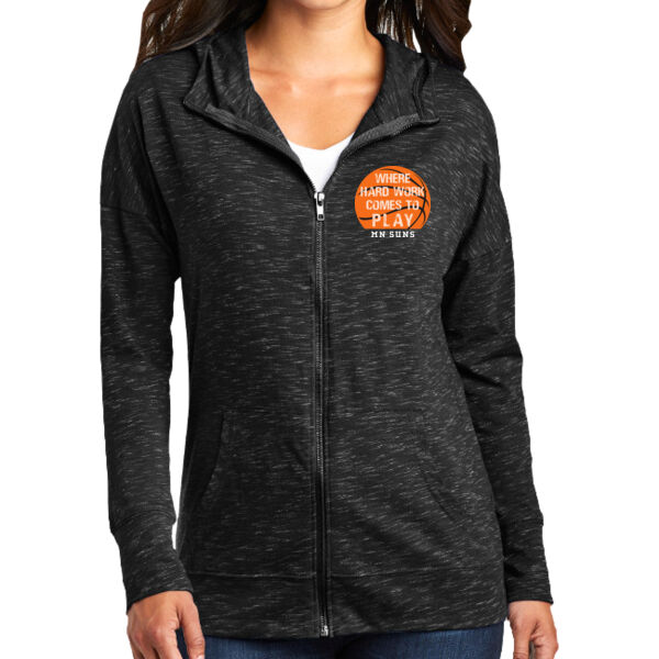 District - Women's Medal Full-Zip Hoodie - Printed Logo Thumbnail