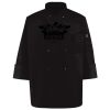 Ten Pearl Button Black Chef Coat Thumbnail