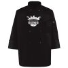 Ten Pearl Button Black Chef Coat Thumbnail