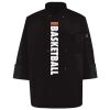 Ten Pearl Button Black Chef Coat Thumbnail